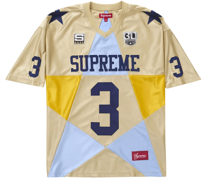 Supreme Star Football Jersey Gold – YankeeKicks Online Supreme Star Football Jersey Gold – YankeeKicks Online