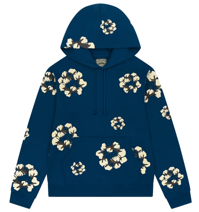 Denim Tears x CPFM Cactus Tears Wreath Hoodie Navy Denim Tears x CPFM Cactus Tears Wreath Hoodie Navy