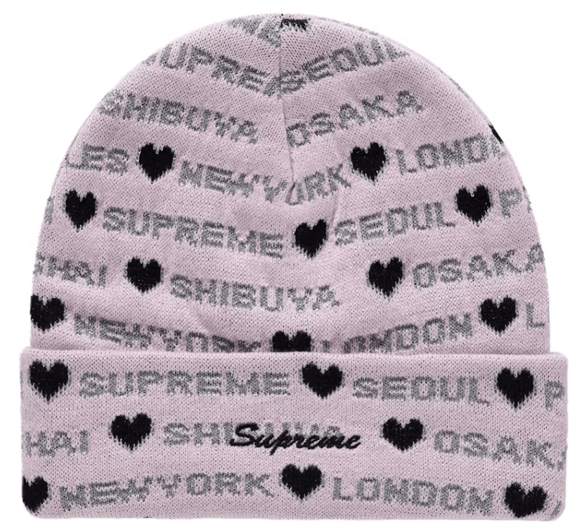 Supreme Hearts Beanie Pink – YankeeKicks Online Supreme Hearts Beanie Pink – YankeeKicks Online