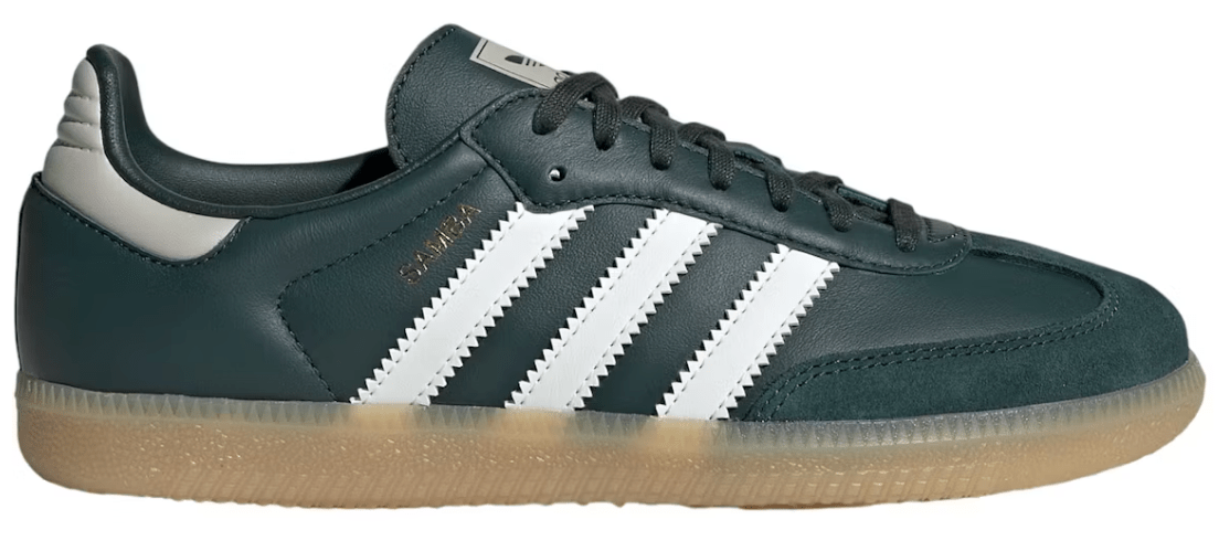 adidas Originals Samba OG Grade School Boys' Mineral Green/Off-White/Putty Grey Shoes, Size: 6.5 adidas Originals Samba OG Grade School Boys' Mineral Green/Off-White/Putty Grey Shoes, Size: 6.5
