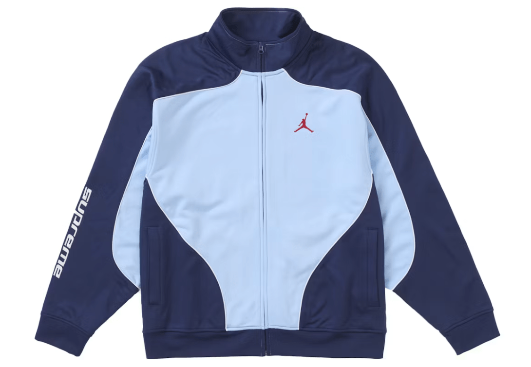 Supreme Jordan Tricot Track Jacket Light Blue YankeeKicks Online