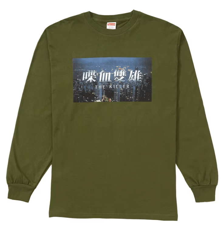 Supreme The Killer L/S Tee Olive – YankeeKicks Online