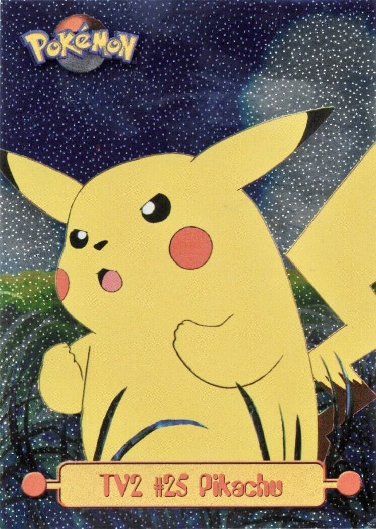 1999 Pikachu Pokemon Topps Series 1 - TV2 Fourth Print - Silver Foil YankeeKicks Online 1999 Pikachu Pokemon Topps Series 1 - TV2 Fourth Print - Silver Foil YankeeKicks Online