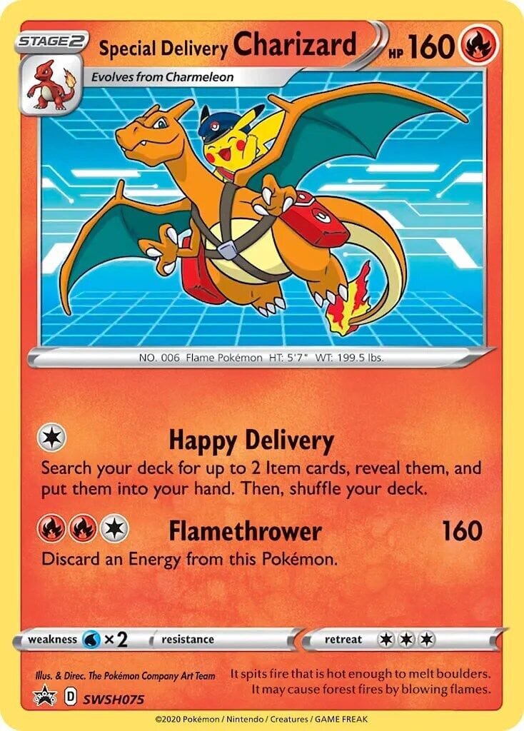 charizard pokemon card 2022 2022 Special Delivery Charizard Pokemon Black Star Promos