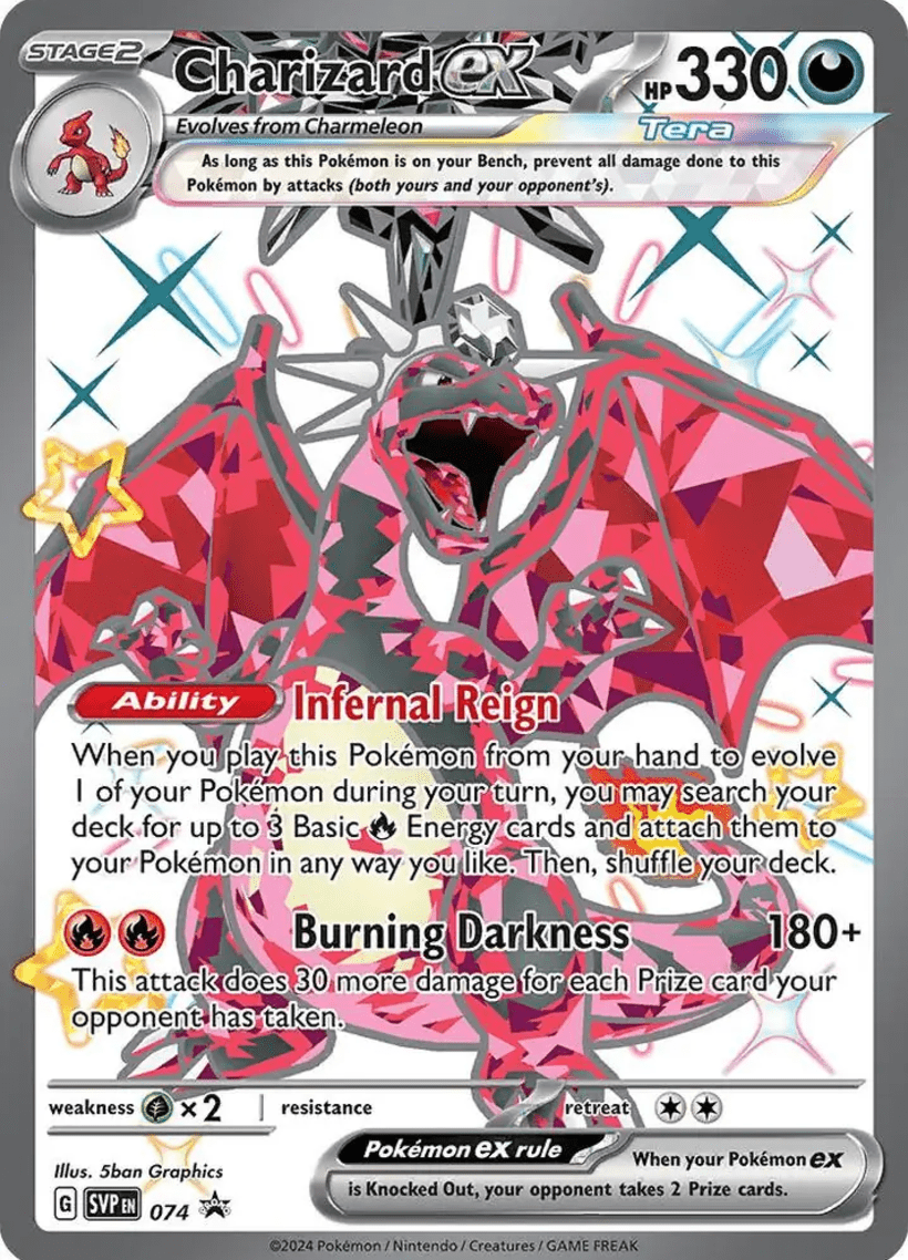 2024 Pokemon SVP EN Charizard ex Paldean Fates Tin 2024 Pokemon SVP EN Charizard ex Paldean Fates Tin