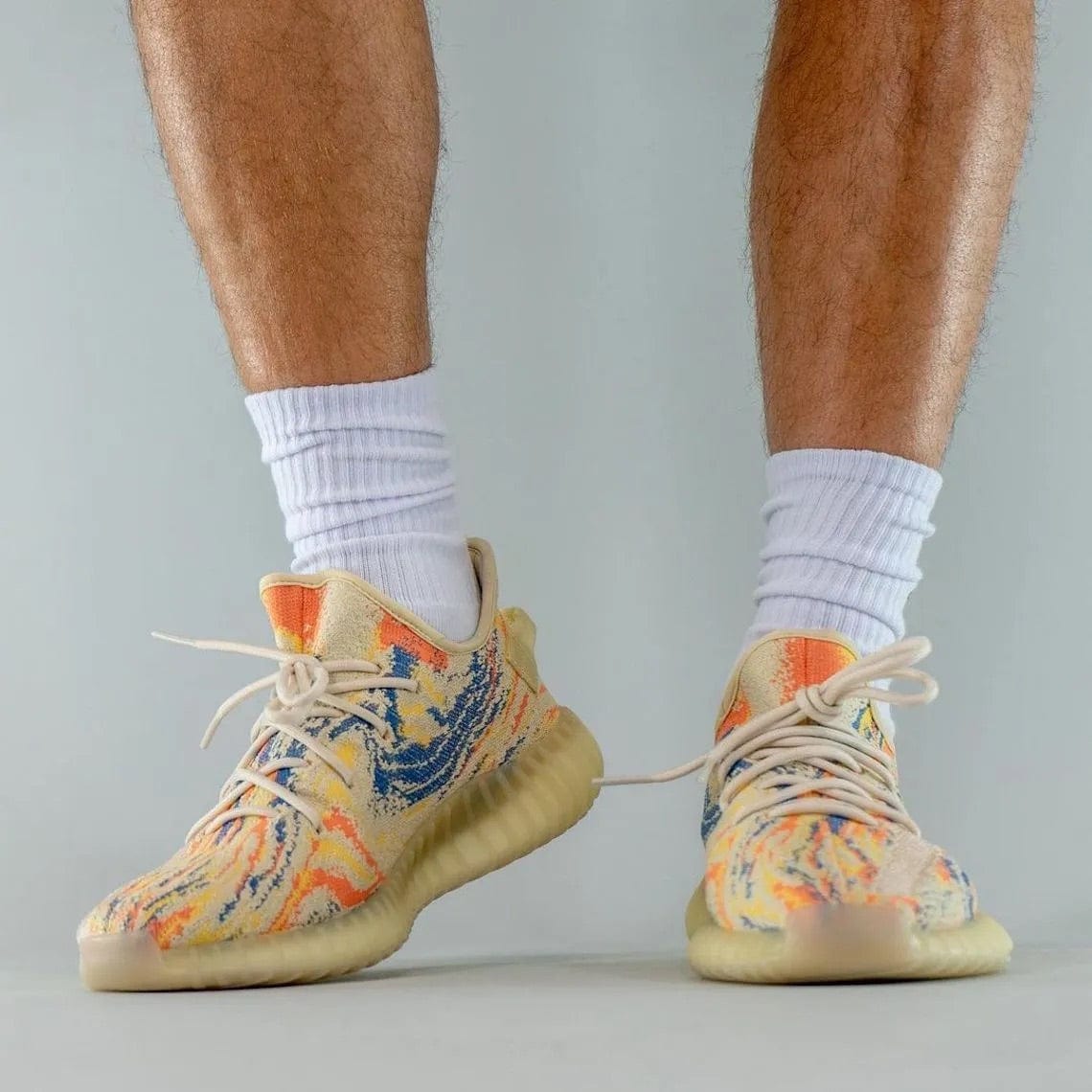 Shoe Yeezy 350 Linen On Feet Yeezy Boost 350 V2 MX Oat