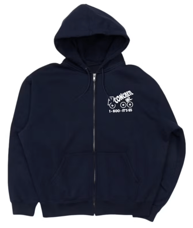 Concrete Boys 1-800-It's-Us Zip Hoodie Navy – YankeeKicks Online Concrete Boys 1-800-It's-Us Zip Hoodie Navy – YankeeKicks Online