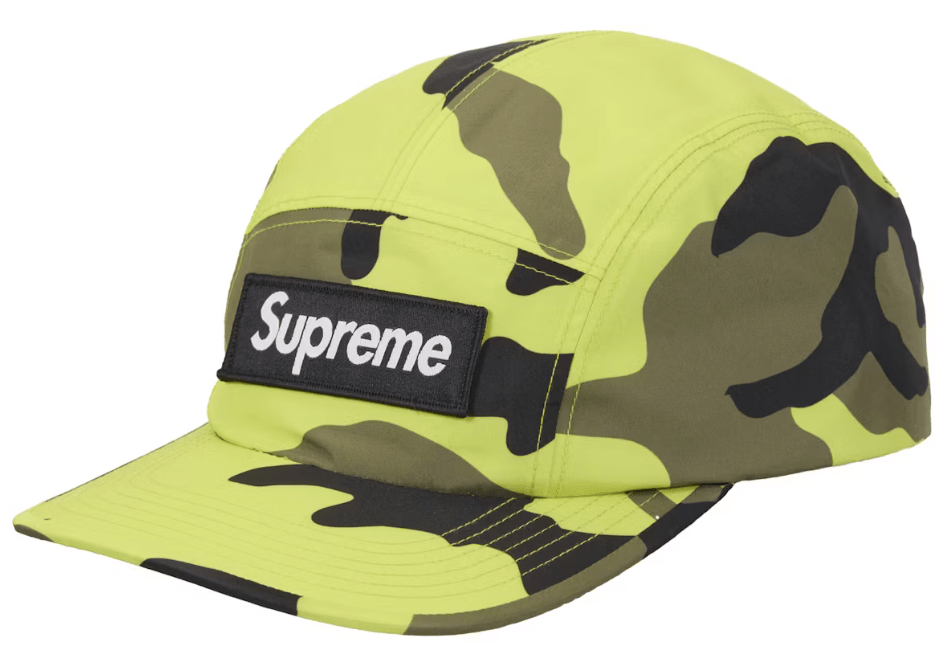 Supreme GORE-TEX Camp Cap (SS25) Fluorescent Camo Supreme GORE-TEX Camp Cap (SS25) Fluorescent Camo