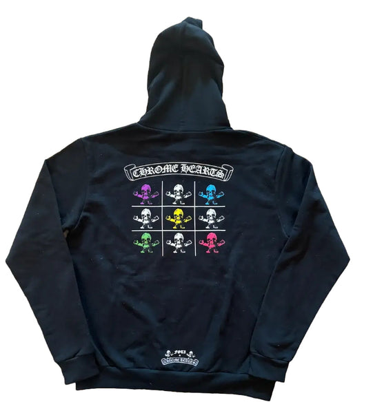 クリーニング済　Chrome heartsトップス Chrome Hearts Foti Tic Tac Toe Zip Up Hoodie Black – YankeeKicks