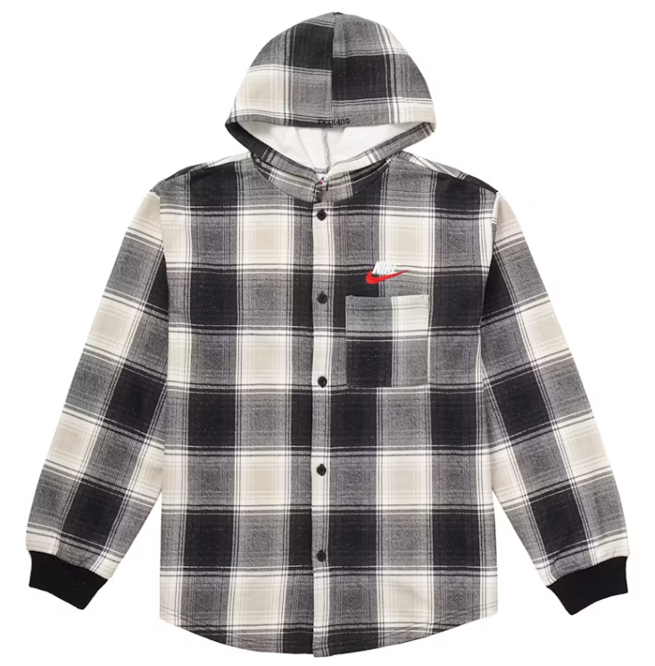 Supreme Nike Zip Up Hooded Sweatshirt Heather Grey