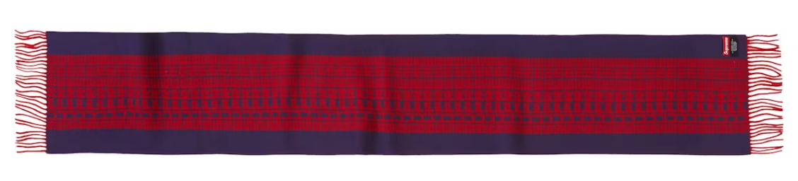 Supreme Logo Repeat Scarf Navy – YankeeKicks Online Supreme Logo Repeat Scarf Navy – YankeeKicks Online