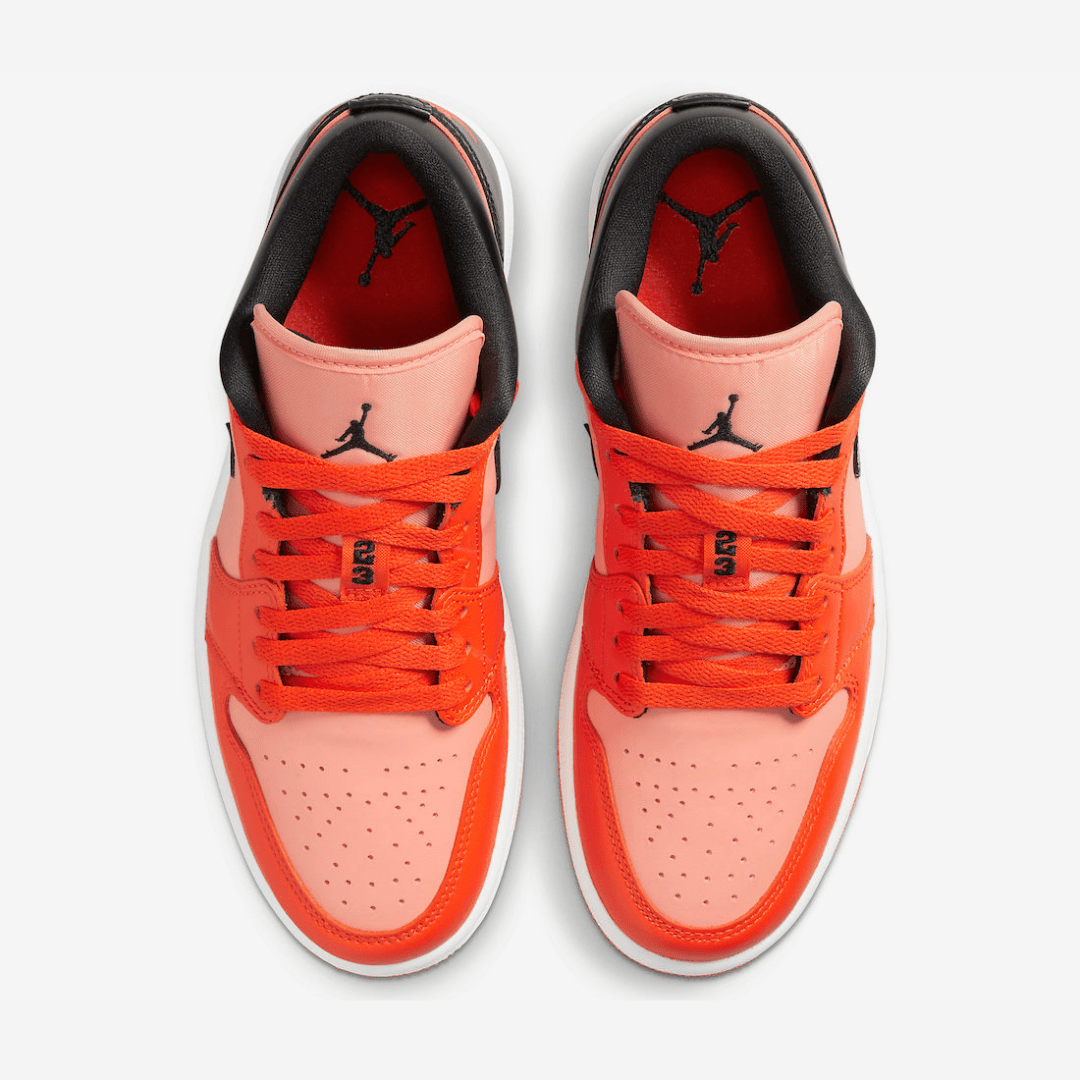 Air jordan 1 low orange black sales