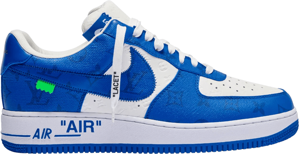 Louis Vuitton Nike Air Force 1 Low By Virgil Abloh White Blue YankeeKicks Online