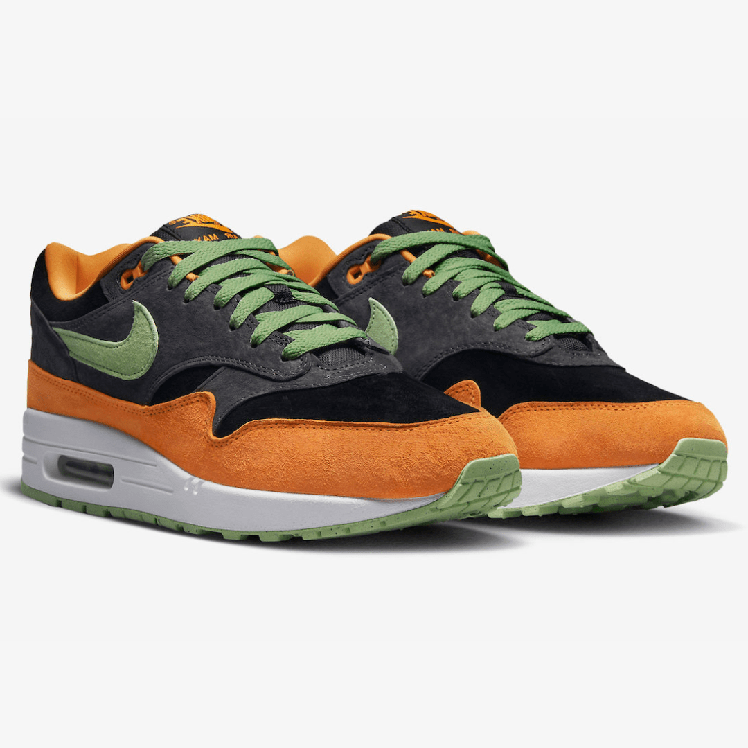 green and orange nike air max