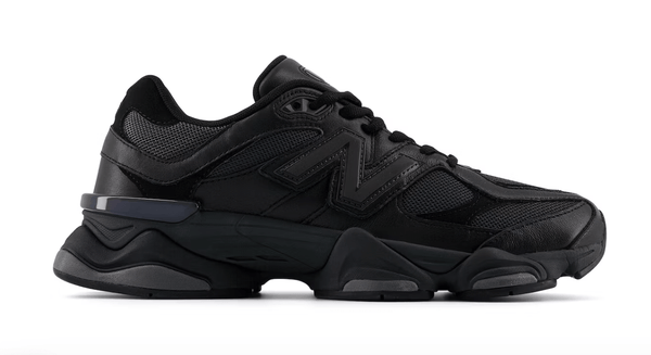New Balance 9060 Triple Black Leather – YankeeKicks Online