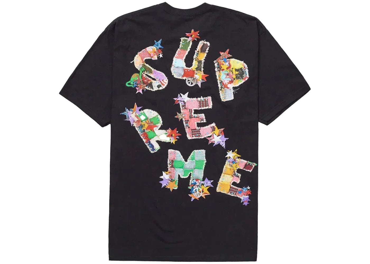 Supreme Patchwork Tee black – YankeeKicks Online Supreme Patchwork Tee black – YankeeKicks Online