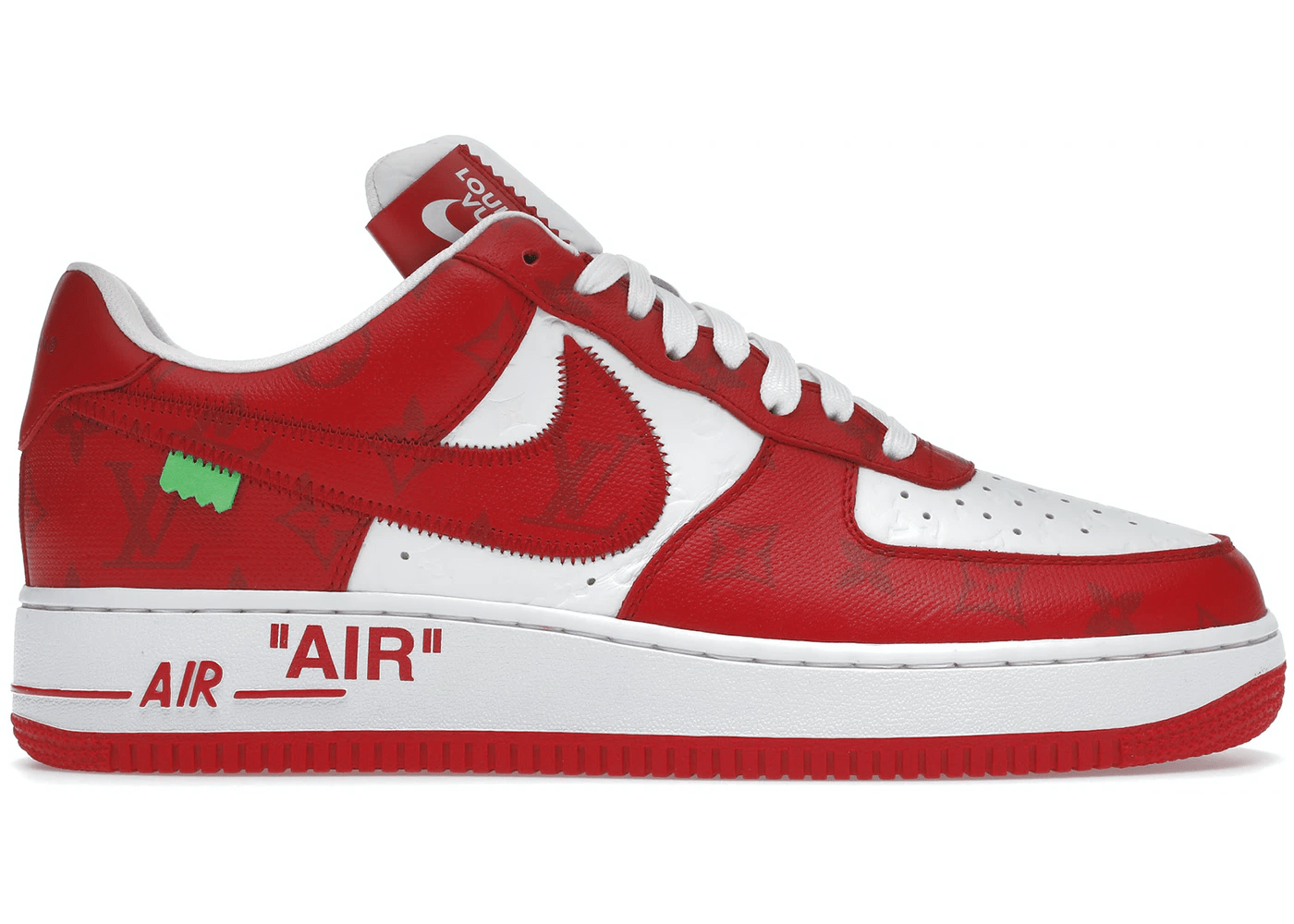 Louis Vuitton Nike Air Force 1 Low By Virgil Abloh White Red YankeeKicks Online