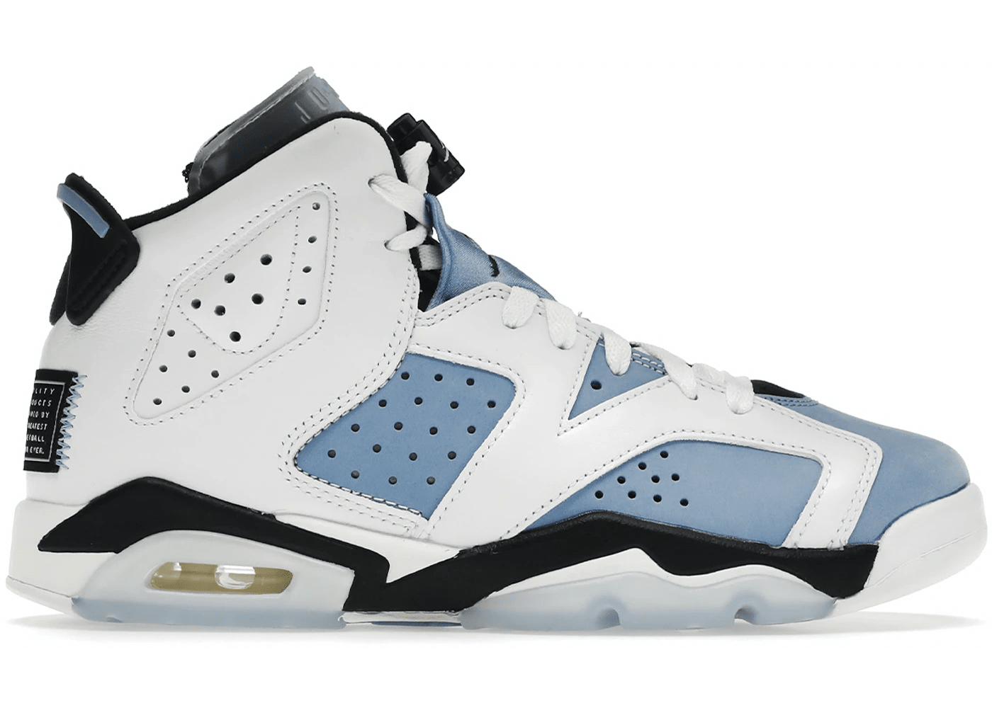 Air Jordan 6 Retro GS UNC White 6Y Blue