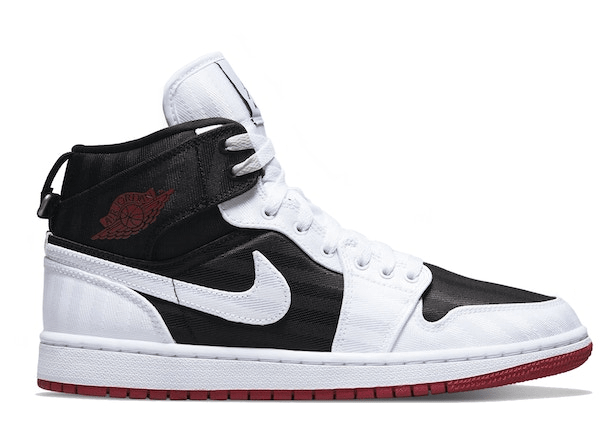 Jordan 1 Mid SE Utility Canvas White Black Gym Red (W