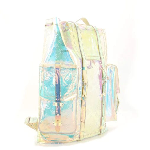 louis vuitton backpack clear Louis Vuitton Christopher Backpack Limited Edition Monogram Prism