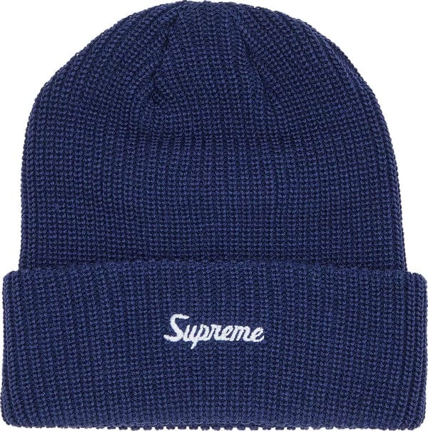 Supreme Loose Gauge Beanie Dark Blue – YankeeKicks Online