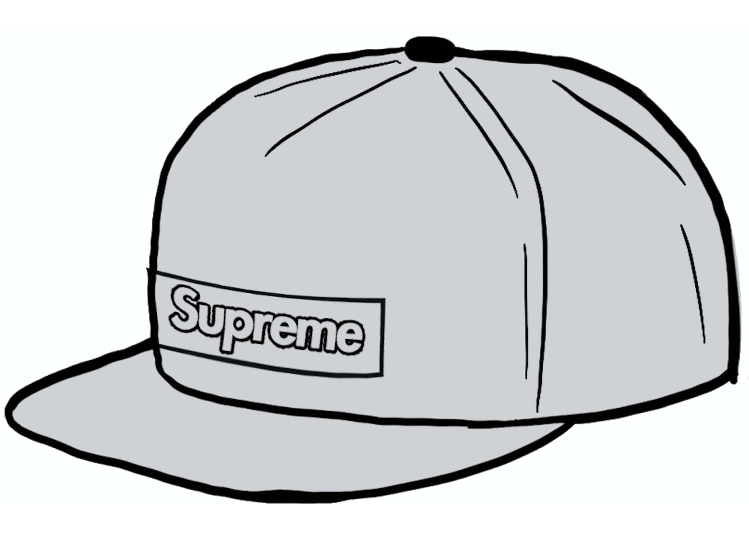 Supreme KAWS Chalk Logo 5-Panel Grey