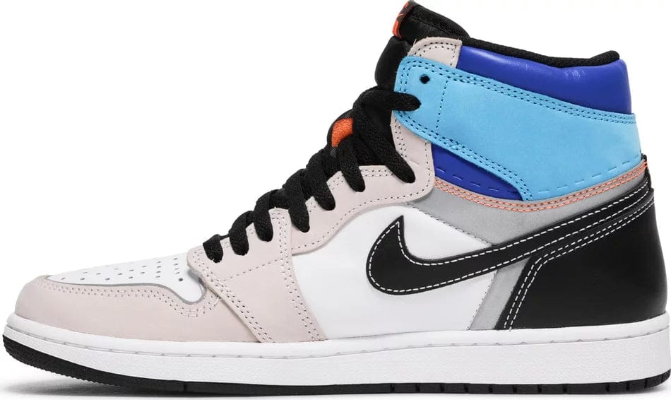 Jordan retro 1 on sale grey and pink