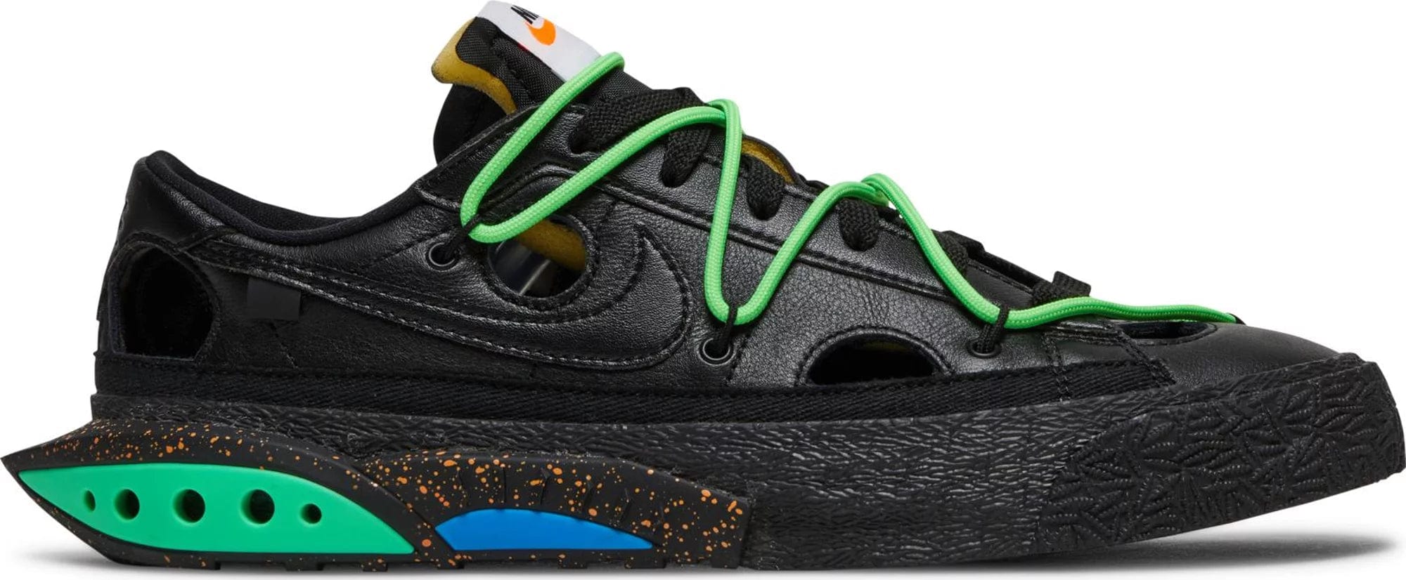 Nike Blazer Low Off-White Black Electro Green – YankeeKicks Online
