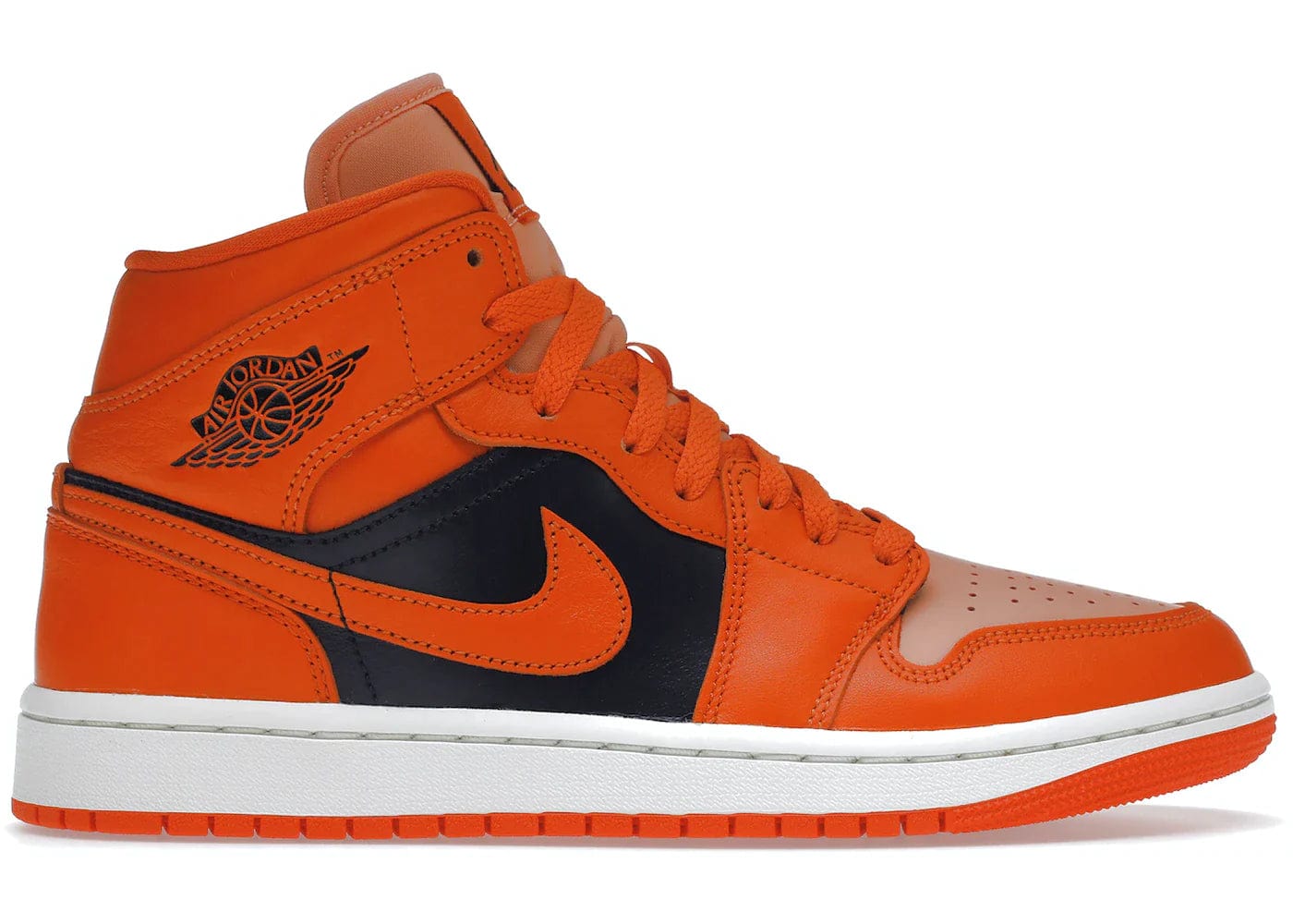 Jordan 1 Mid SE Rush Orange Crimson Bliss W