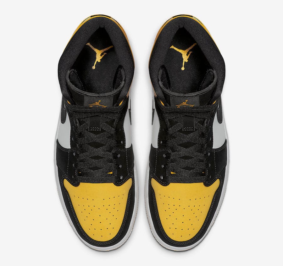 Jordan 1 Mid Yellow Toe Black – YankeeKicks Online