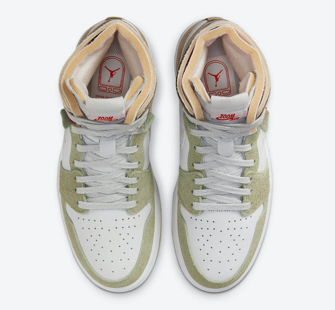 air jordan 1 zoom air cmft olive aura