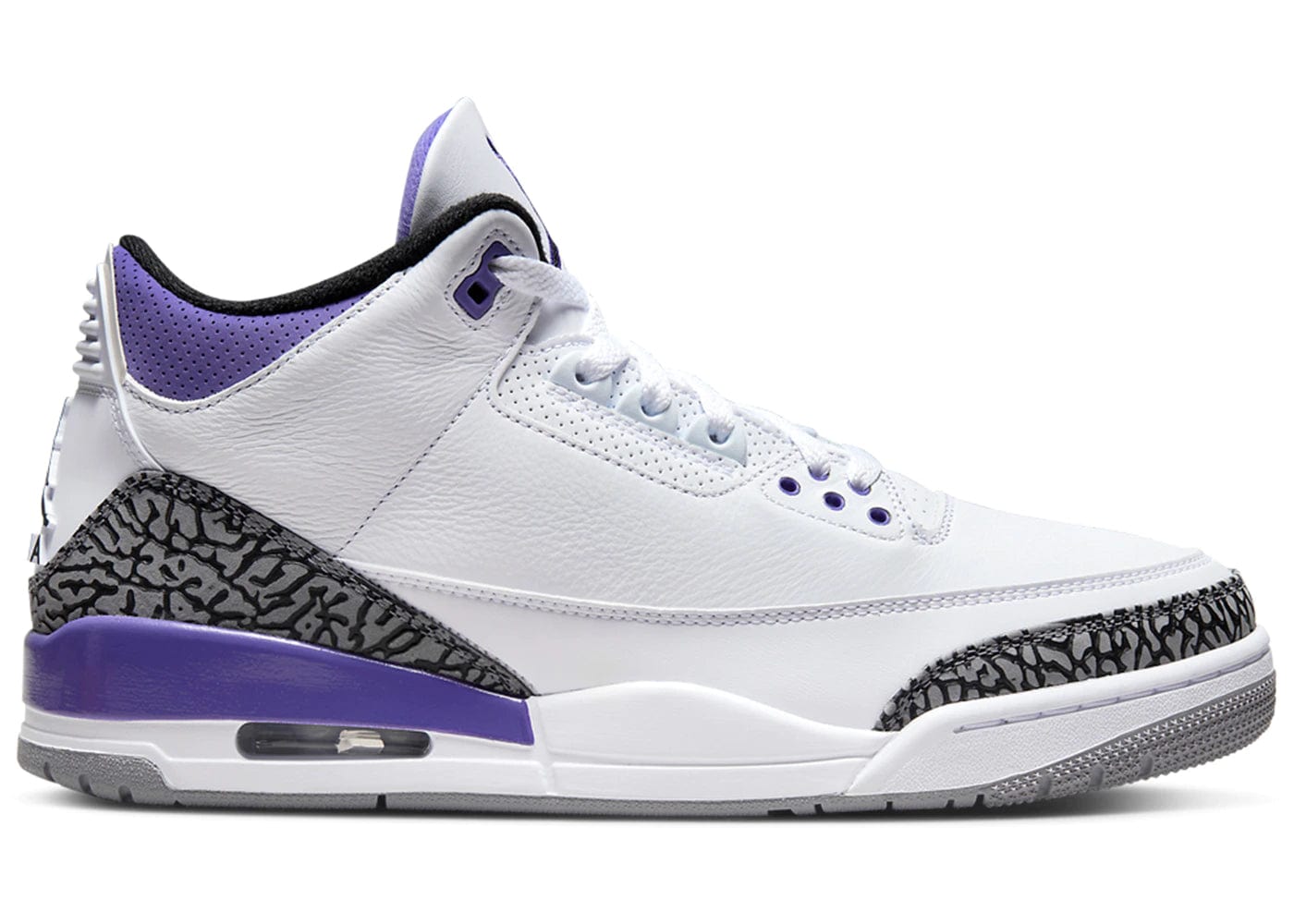 シューズ(男性用) Nike AirJordan3 Retro Black/Court Purple Size 9 - Air Jordan 3 Retro Court Purple for sale online | eBay