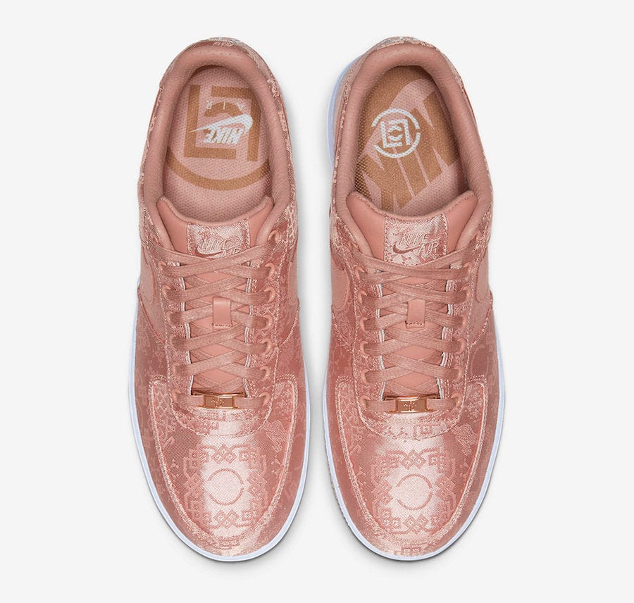 Nike Air Force Low CLOT Rose Gold Silk – YankeeKicks Online