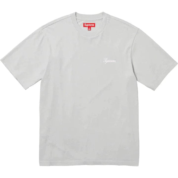 Supreme Washed Script S/S Grey – YankeeKicks Online