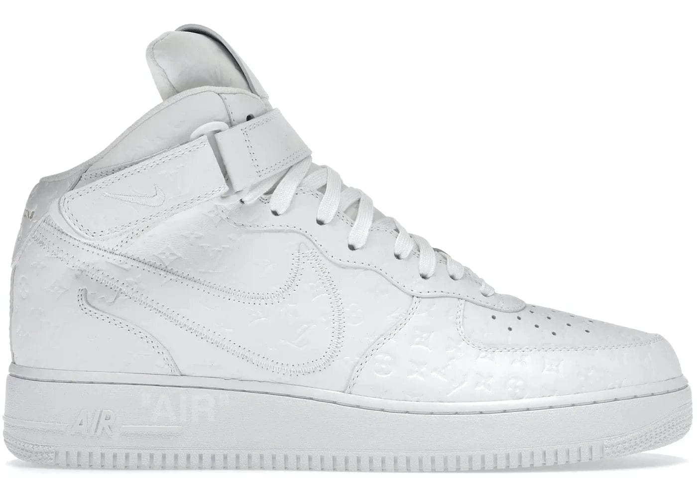 Louis Vuitton Nike Air Force 1 Mid By Virgil Abloh White YankeeKicks Online