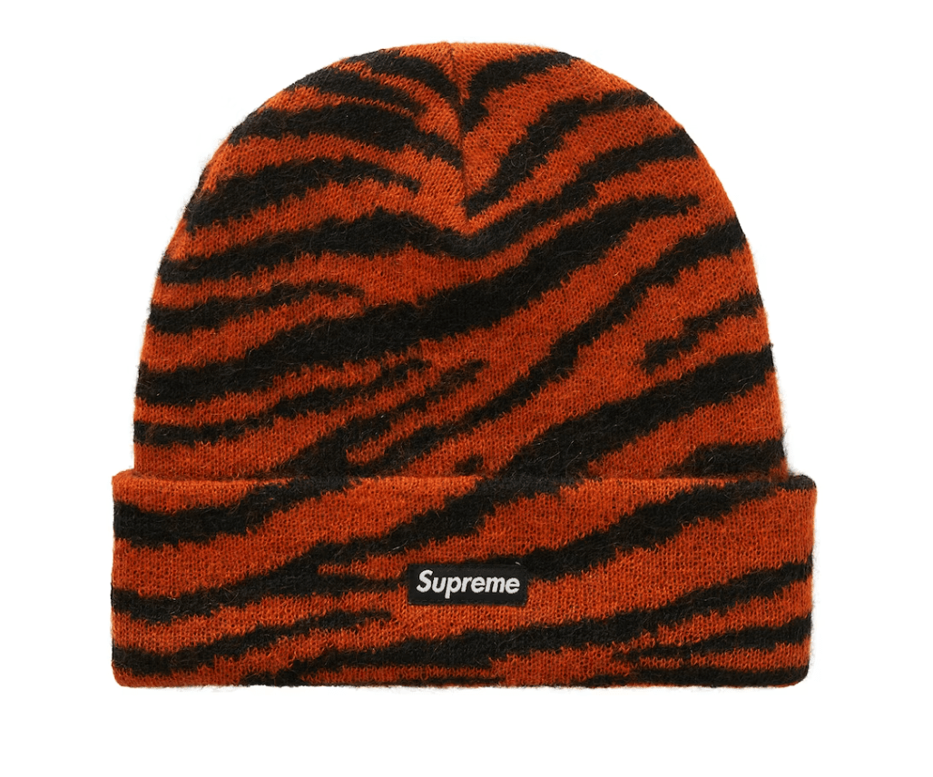 Supreme Mohair Beanie (FW20) Tiger Stripe – YankeeKicks Online