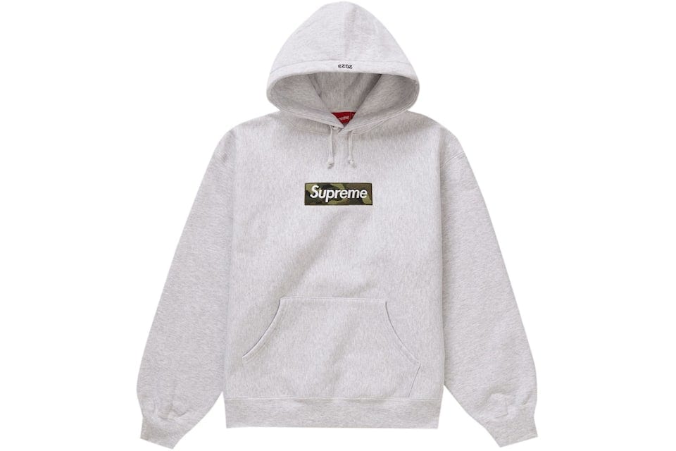 Supreme Box Logo Hooded Sweatshirt (FW23) Ash Grey – YankeeKicks
