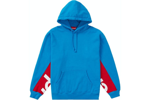 Supreme Cropped Panels Hooded Sweatshirt Bright Blue – YankeeKicks Online