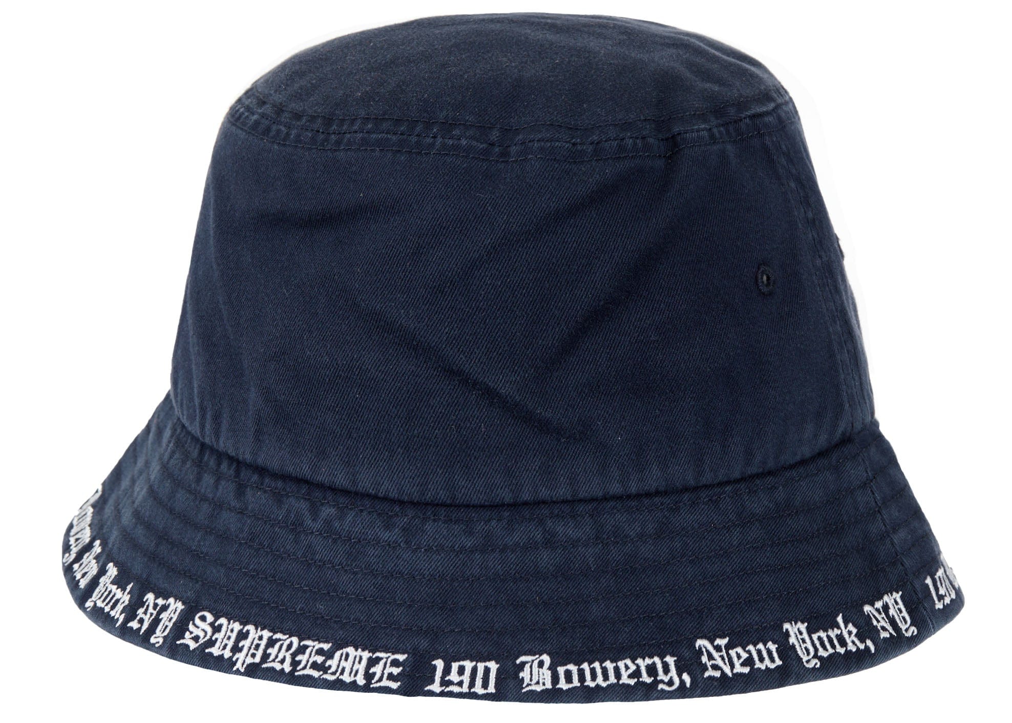 Supreme Embroidered Brim Crusher Navy – YankeeKicks Online