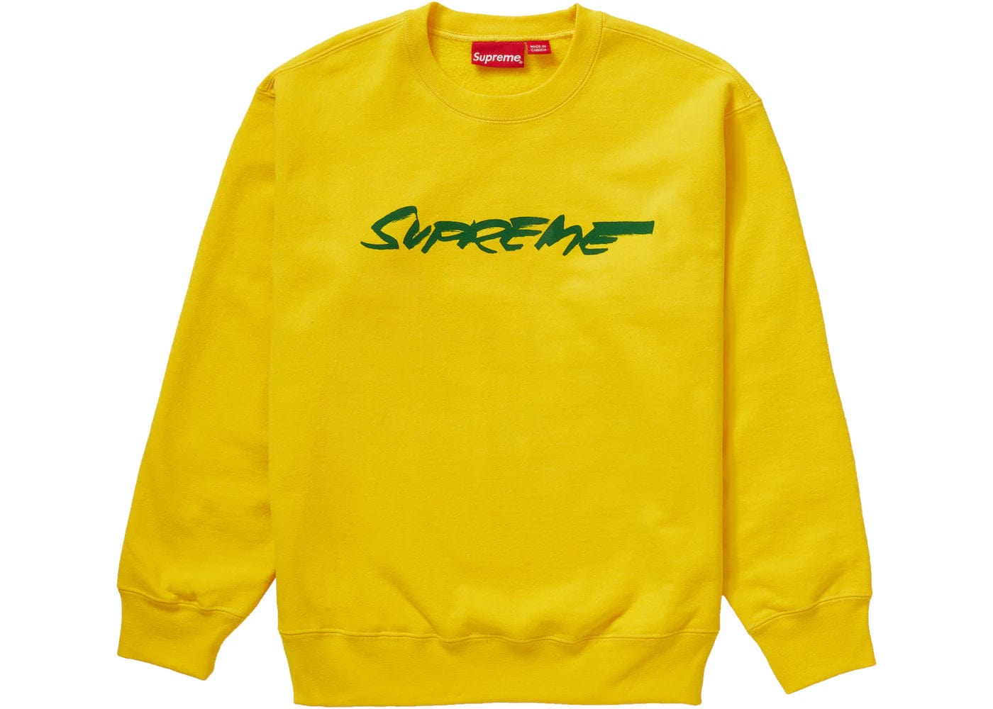 Supreme Futura Logo Crewneck Yellow – YankeeKicks Online Supreme Futura Logo Crewneck Yellow – YankeeKicks Online