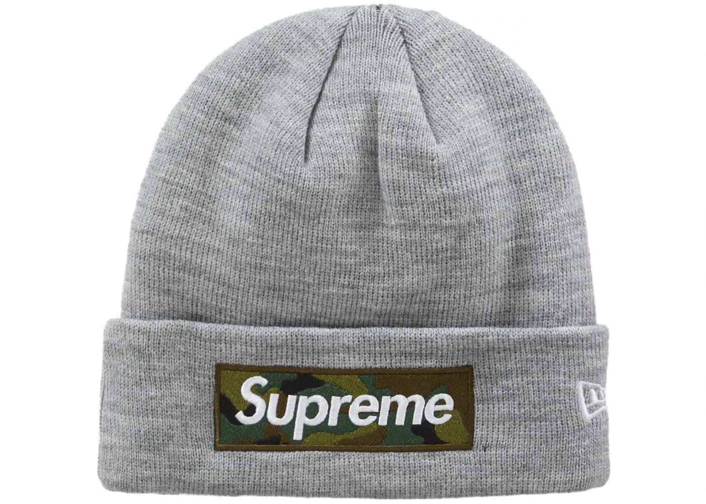 Supreme New Era Box Logo Beanie (FW23) Heather Grey – YankeeKicks Supreme New Era Box Logo Beanie (FW23) Heather Grey – YankeeKicks