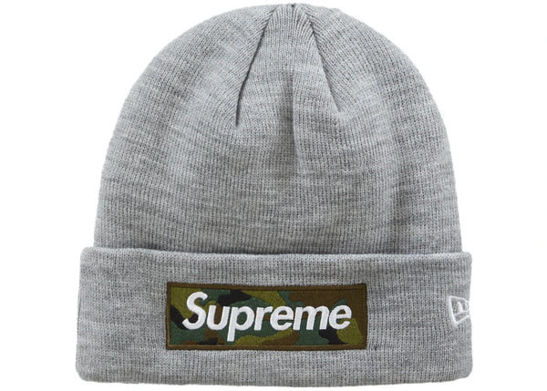Supreme New Era Box Logo Beanie (FW23) Heather Grey – YankeeKicks