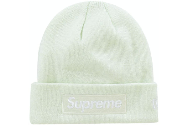 Supreme New Era Box Logo Beanie (FW23) Light Green