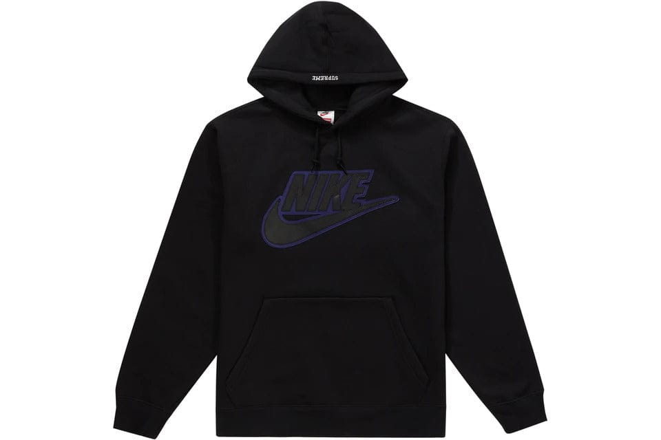 Supreme Nike Leather Hooded Black M