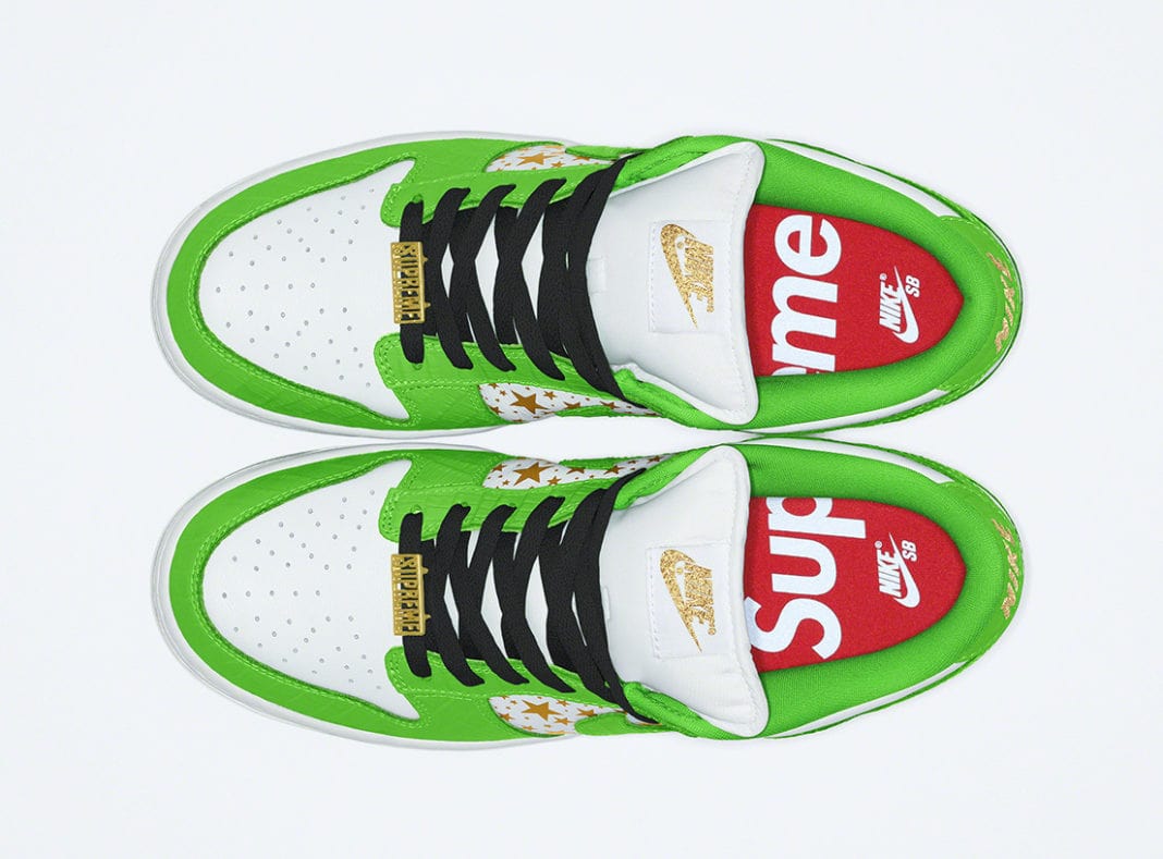 Nike SB Dunk Low Supreme Stars Mean Green  – YankeeKicks Online