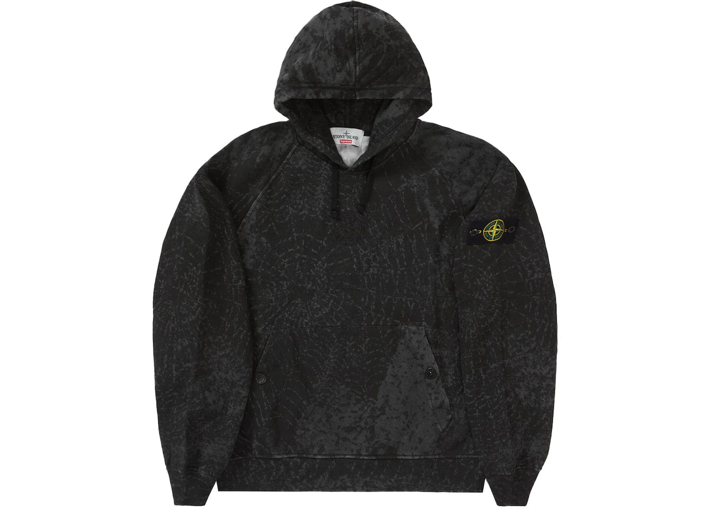 Supreme Stone Island Hooded Sweatshirt FW23 Black YankeeKicks Online