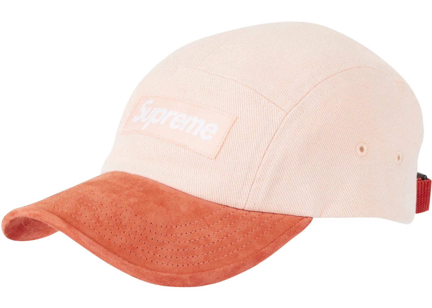 Supreme Suede Visor Camp Cap Peach