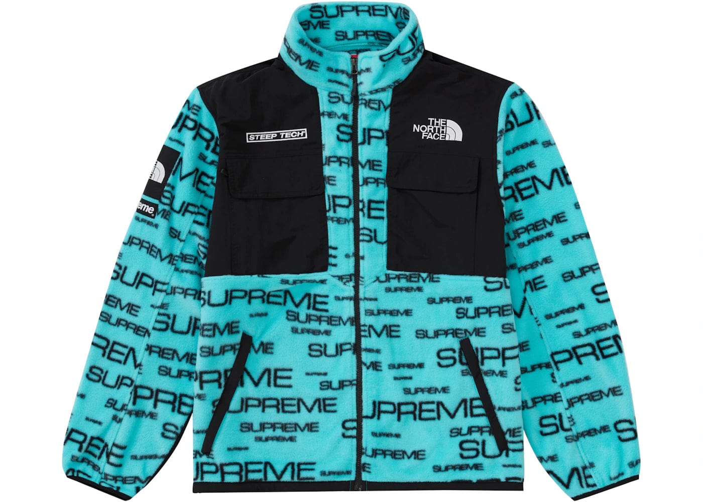 Supreme The North Face Steep Tech Fleece Jacket Teal Supreme The North Face Steep Tech Fleece Jacket Teal