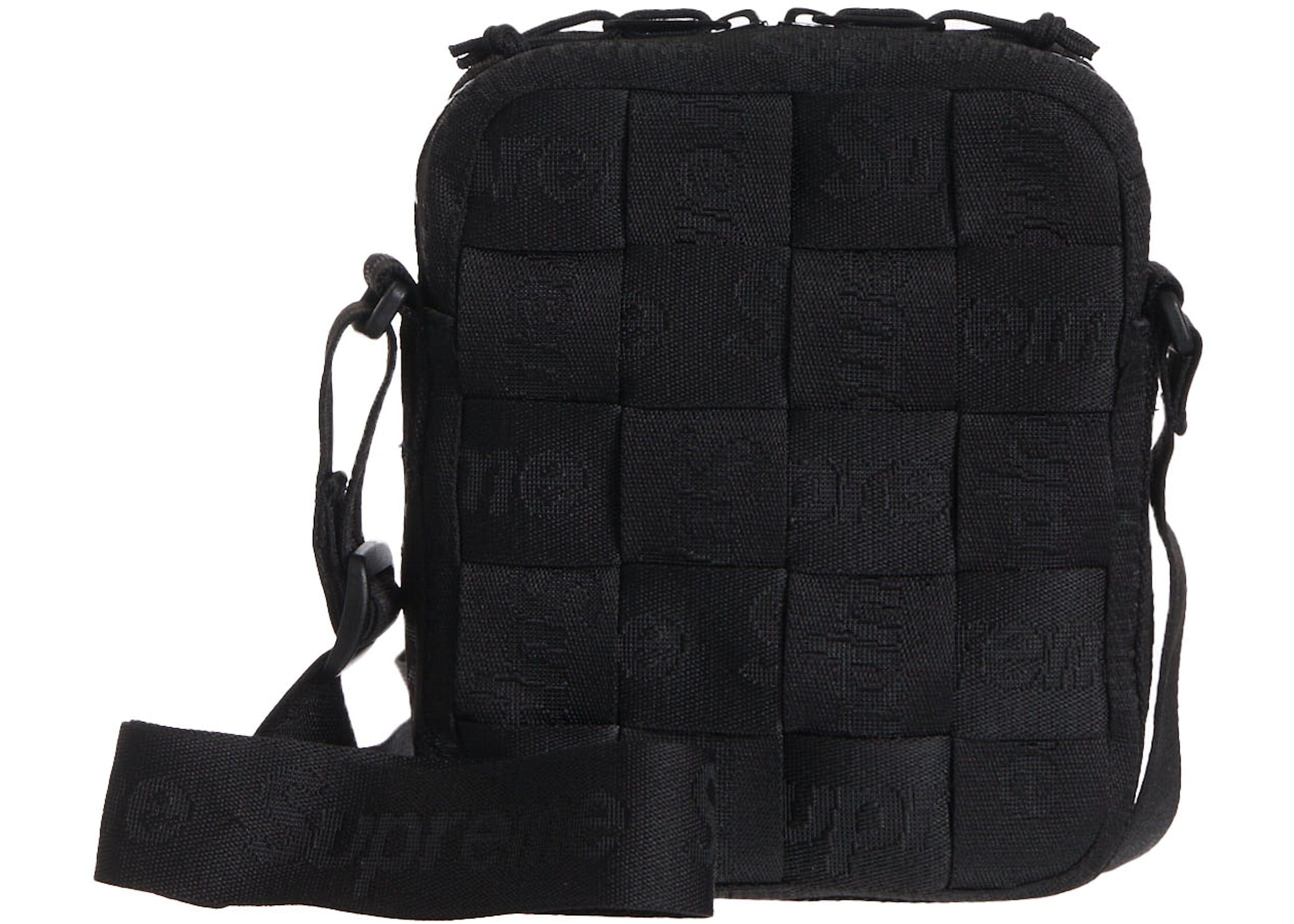 Supreme Woven Shoulder Bag Black – YankeeKicks Online