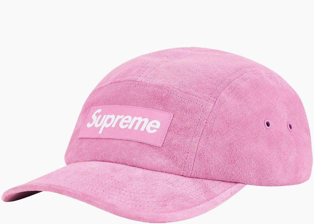 supreme suede camp cap dusty pink